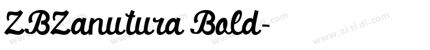 ZBZanutura Bold字体转换